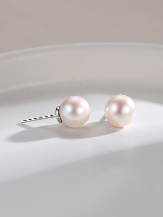 Boucles d’oreilles classiques en perles rondes – Élégance minimaliste